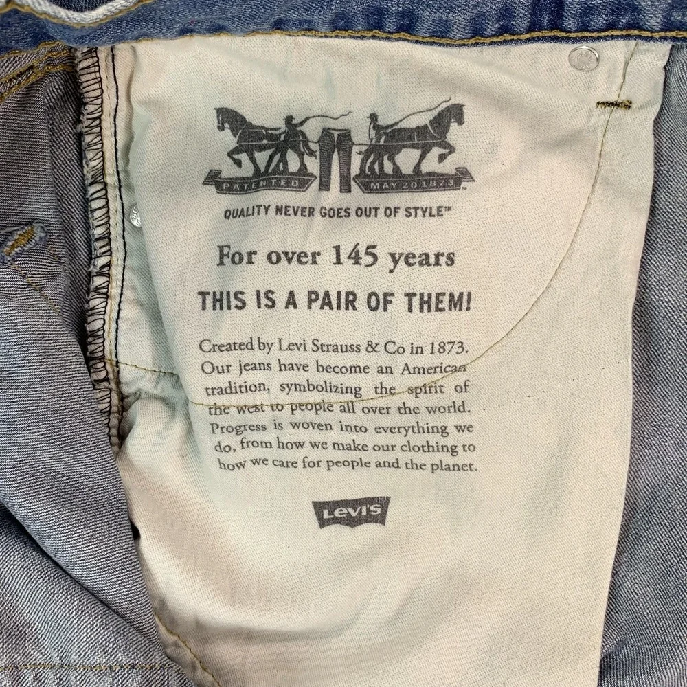 Levis 559 Jeans Mens 40x31 Blue Denim Relaxed Straight Leg Light‎ Wash Faded